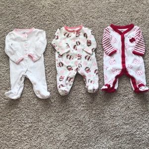 3 Baby Girl Pajamas